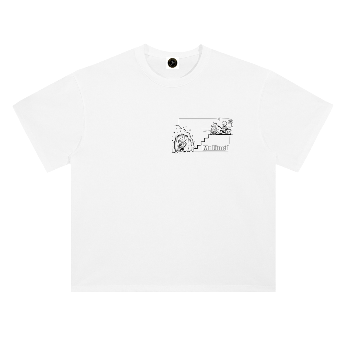 Dogecoin T-Shirt — Doge King Basquiat, Much Wow —  — Mr. Lined