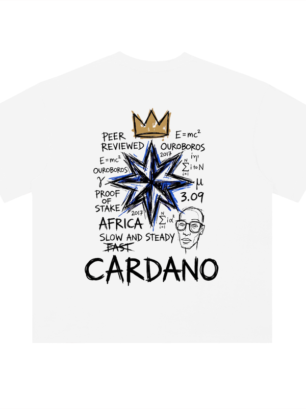 Cardano T-Shirt — Slow and Steady, Ouroboros — Mr. Lined crypto streetwear