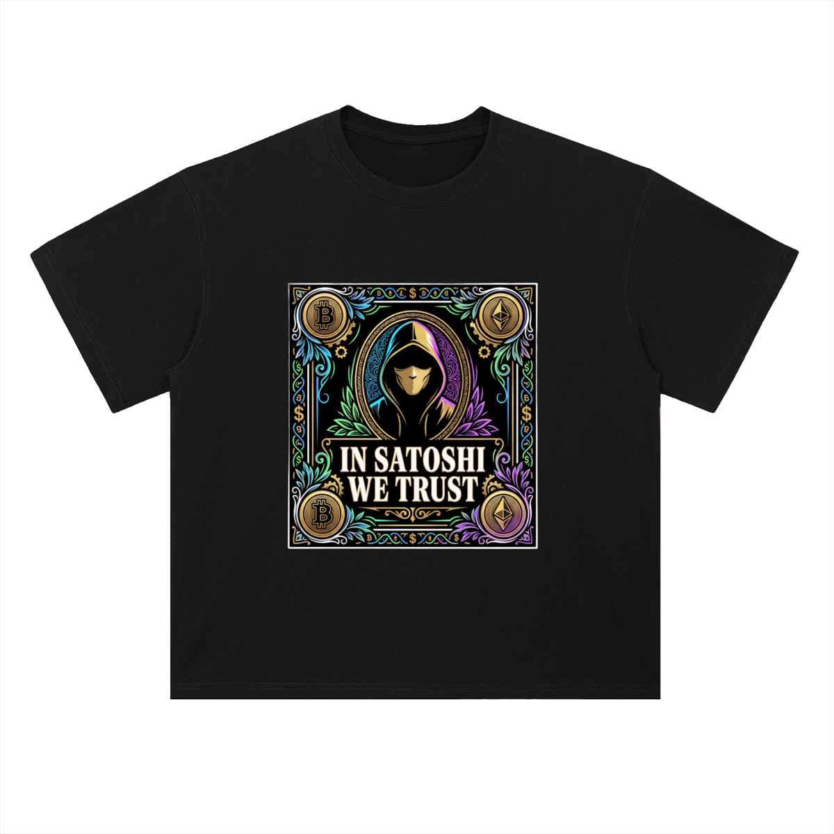 Crypto T-Shirt — In Satoshi We Trust —  — Mr. Lined