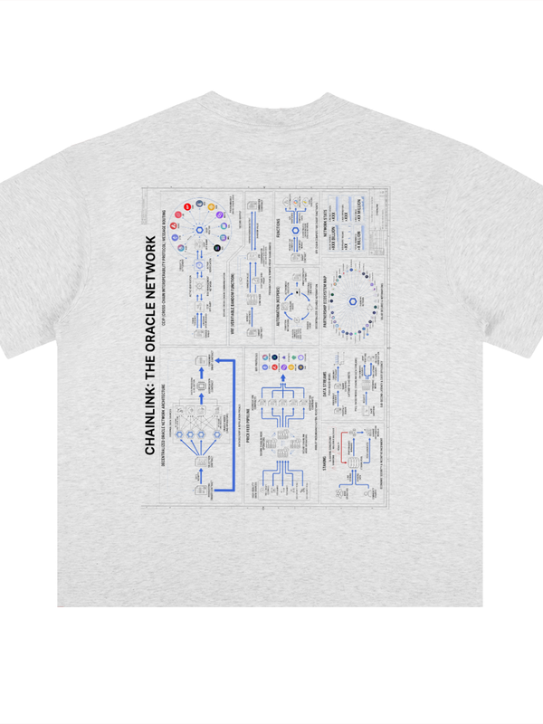 Chainlink T-Shirt — Oracle Network Architecture — Mr. Lined crypto streetwear