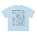Ethereum The World Computer Ecosystem Map T-Shirt — White