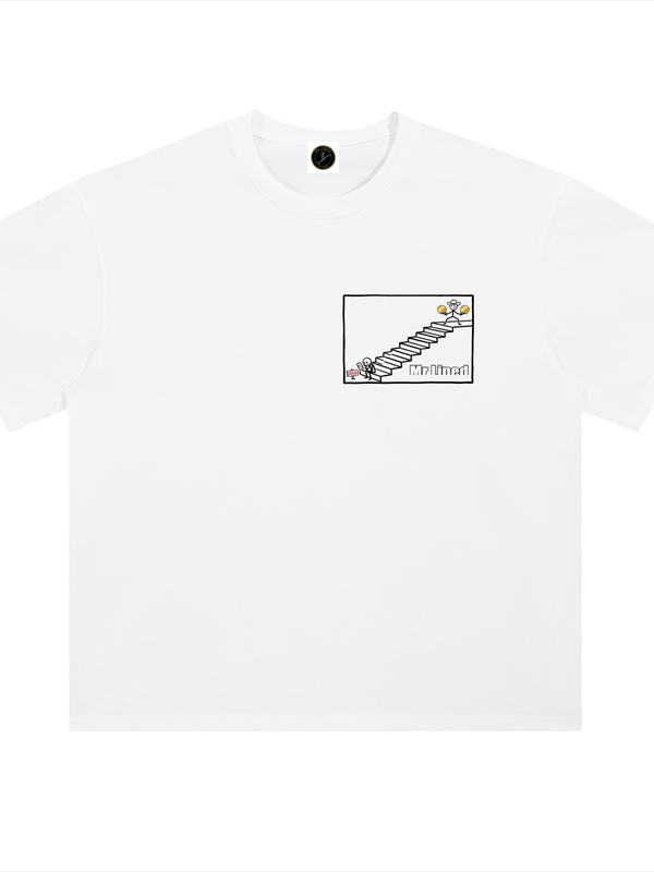 XRP Behind Closed Doors T-Shirt — White — Mr. Lined crypto streetwear
