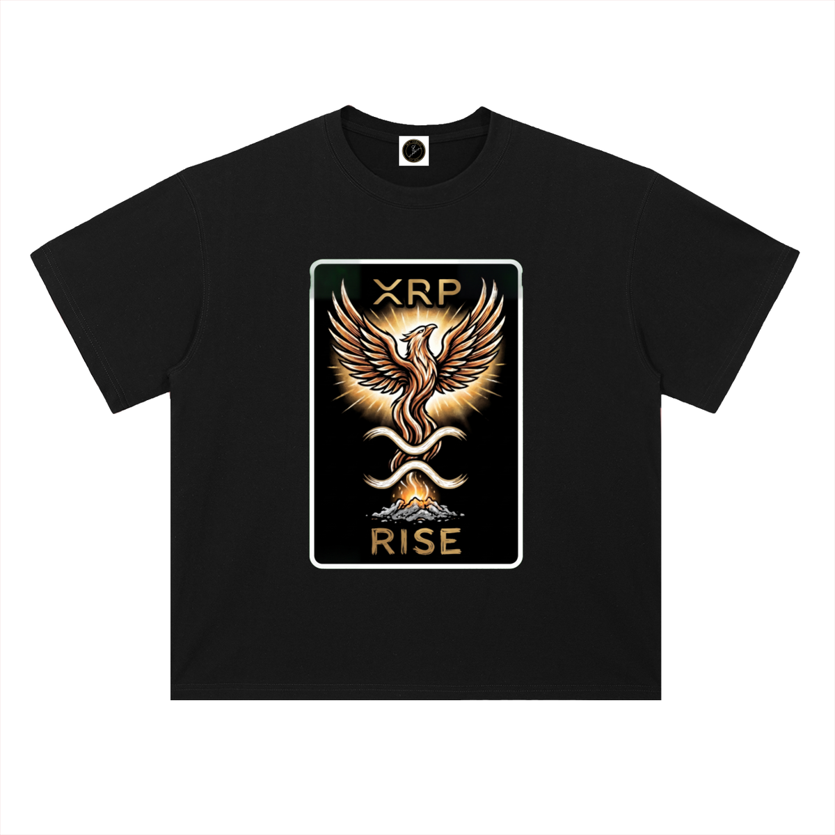 XRP T-Shirt — Rise Phoenix Flame —  — Mr. Lined