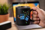 Crypto Mug — Credit Card Chainsaw Cash Splash