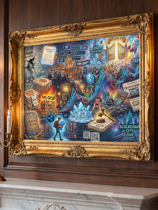 Crypto Jigsaw Puzzle — Chronicles 2008–2026 — Mr. Lined crypto streetwear