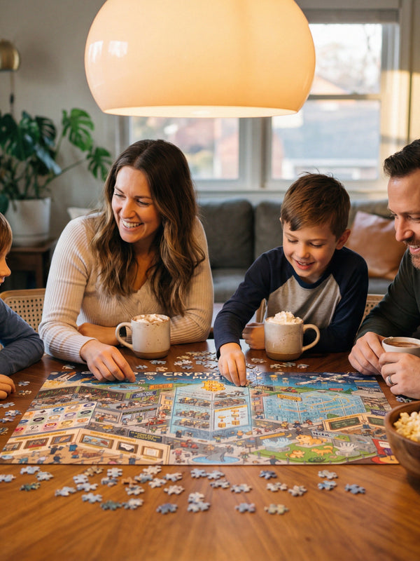 Crypto Jigsaw Puzzle — City Skyline Bitcoin — Mr. Lined crypto streetwear