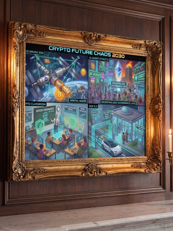 Crypto Jigsaw Puzzle — Future Chaos 2030 — Mr. Lined crypto streetwear