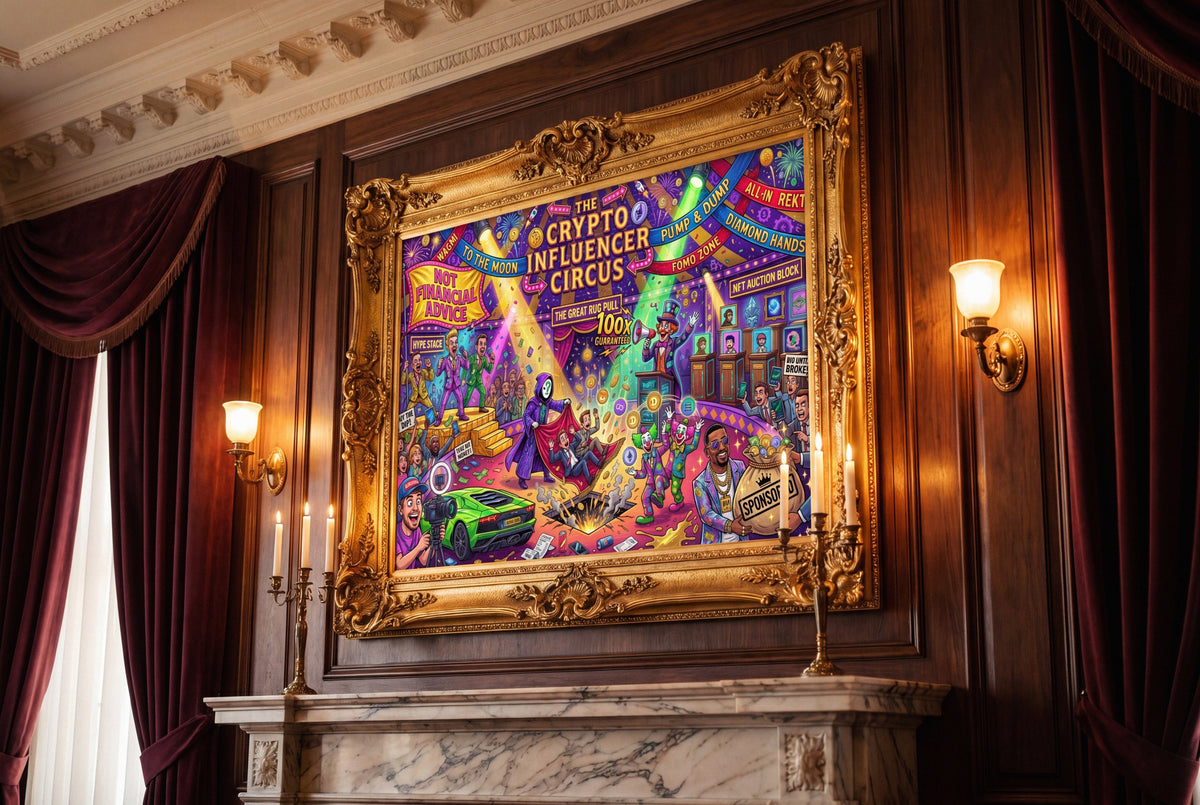 Crypto Jigsaw Puzzle — Influencer Circus Rug Pull —  — Mr. Lined