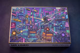 Crypto Jigsaw Puzzle — Retro Neon City