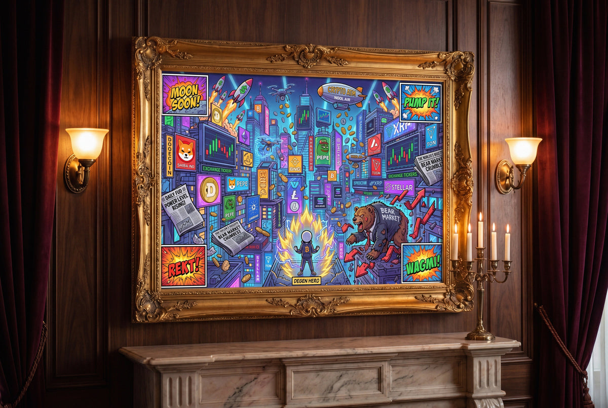 Crypto Jigsaw Puzzle — Meme Coin Metropolis 1000pc —  — Mr. Lined