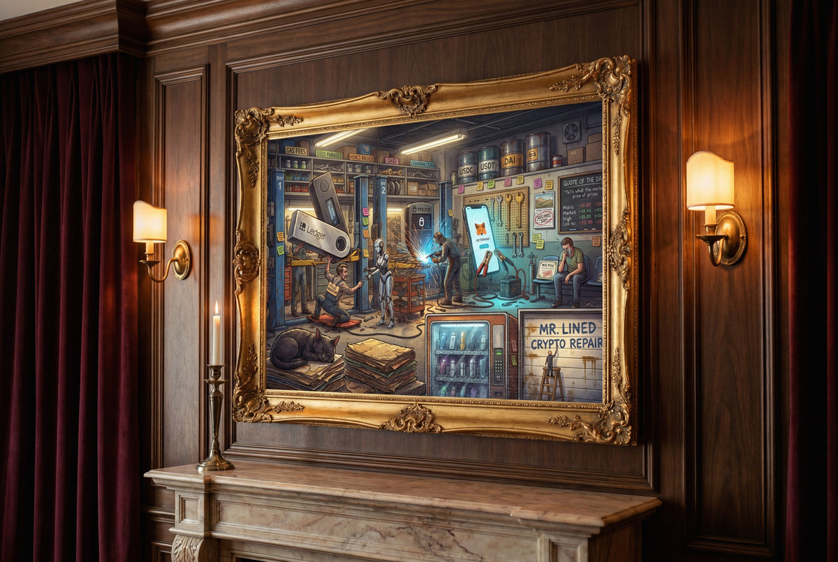 Crypto Jigsaw Puzzle — The Repair Shop —  — Mr. Lined