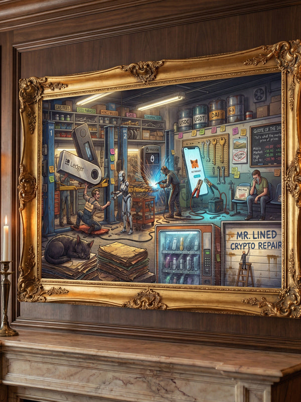 Crypto Jigsaw Puzzle — The Repair Shop — Mr. Lined crypto streetwear