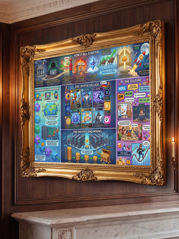 Crypto Jigsaw Puzzle — How It All Started — Mr. Lined crypto streetwear