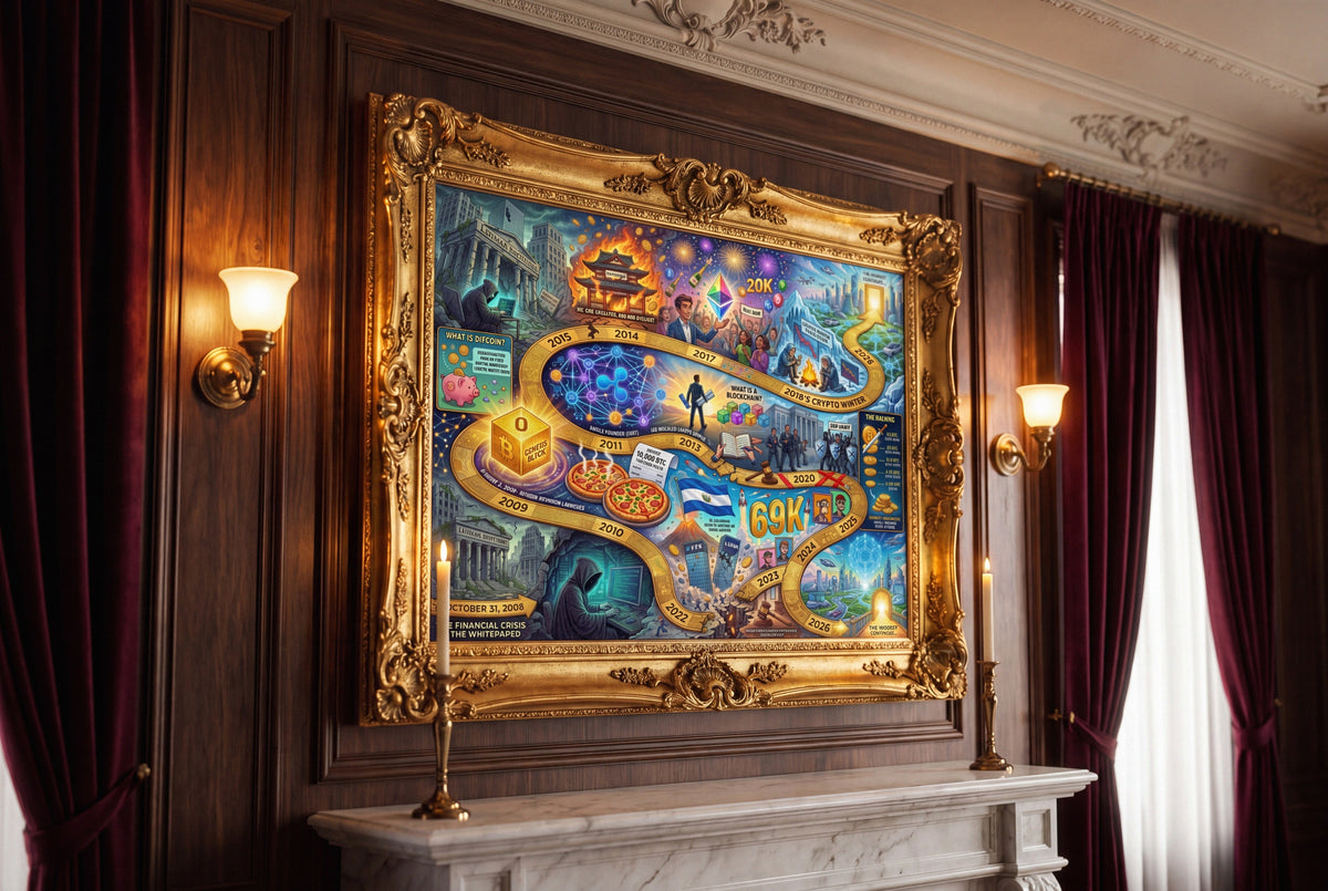 Crypto Jigsaw Puzzle — Timeline Board Game 2008 —  — Mr. Lined
