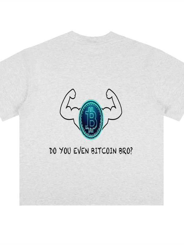 Bitcoin Do You Even Bitcoin Bro T-Shirt — Flex Coin Heather Variant — Mr. Lined crypto streetwear