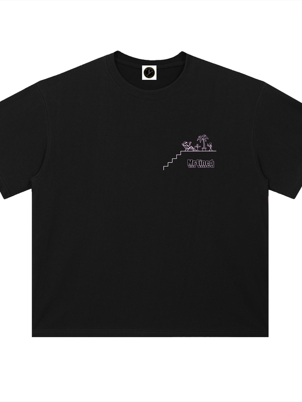 Ethereum Decentralized Basquiat T-Shirt — Dark Variant — Mr. Lined crypto streetwear