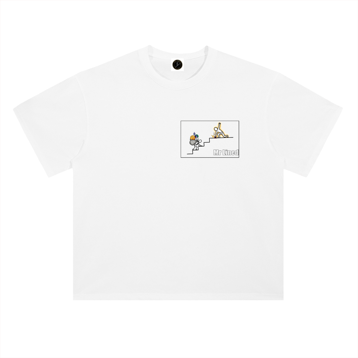 XRP The People's Payment Rail T-Shirt — Light —  — Mr. Lined