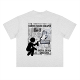 Litecoin Lighter Faster Cheaper T-Shirt — Digital Silver White