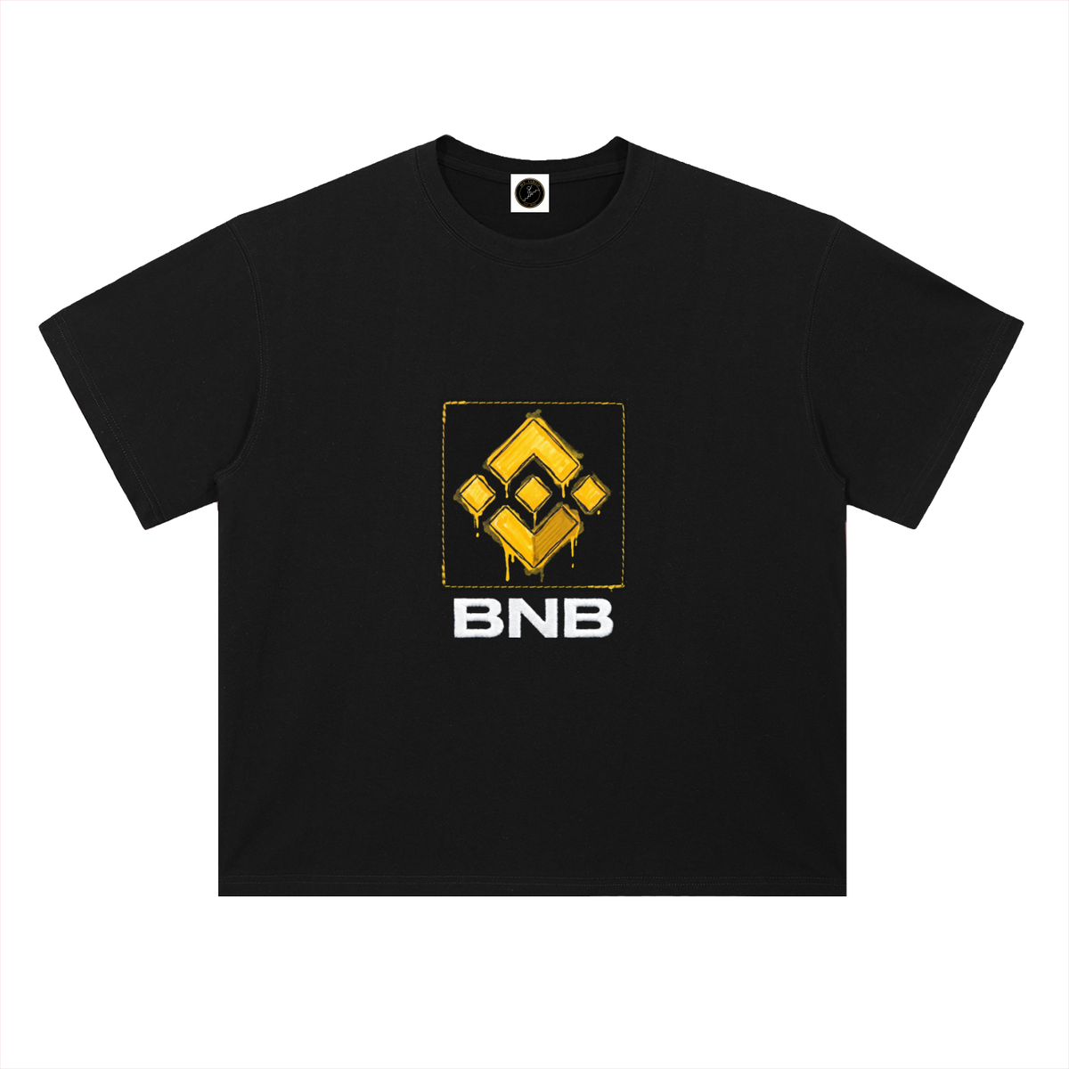 BNB T-Shirt — Gold Drip Logo —  — Mr. Lined