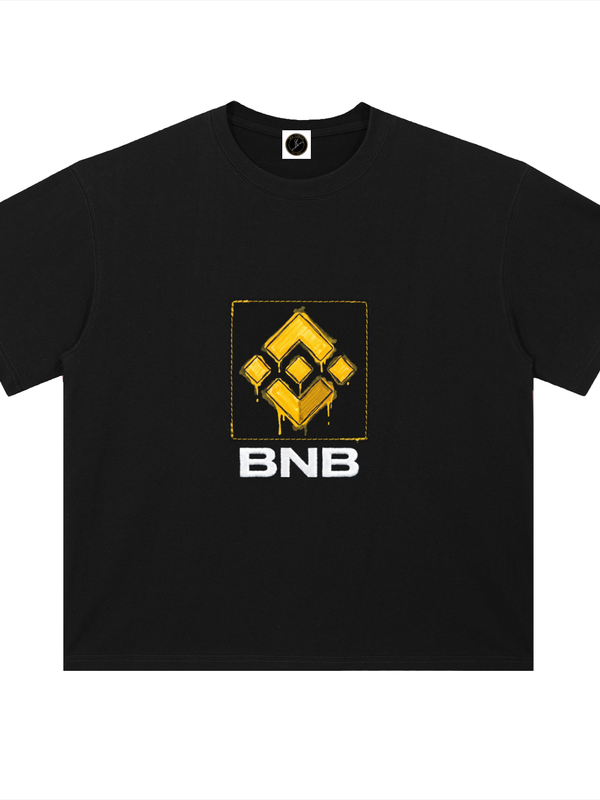 BNB T-Shirt — Gold Drip Logo — Mr. Lined