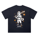 BONK Community Bat T-Shirt — Solana's Bark Solana's Bite Dark Variant
