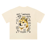 Dogecoin T-Shirt — Doge King Basquiat, Much Wow