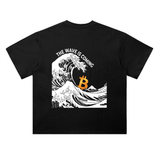 Bitcoin The Wave Is Coming T-Shirt — Hokusai Dark Variant