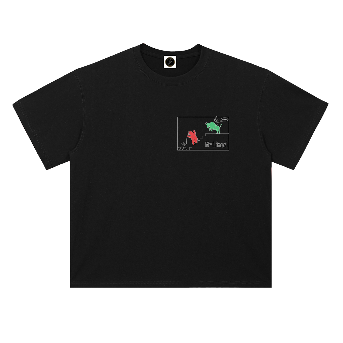 Bitcoin T-Shirt — Satoshi Left the Building —  — Mr. Lined