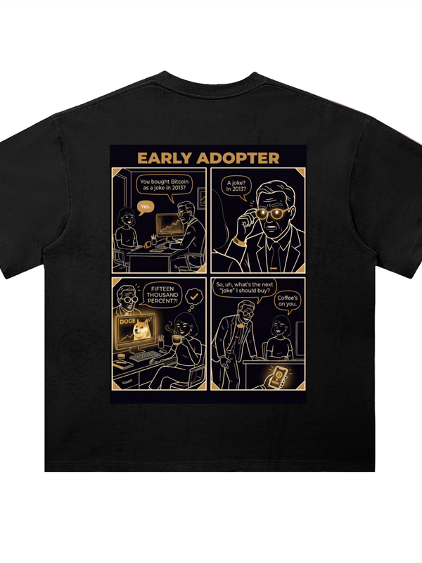 Crypto T-Shirt — Zero to Locked Vault — Mr. Lined crypto streetwear