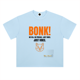 BONK No VCs No Presale Just Vibes T-Shirt — Solana Memecoin Light Variant