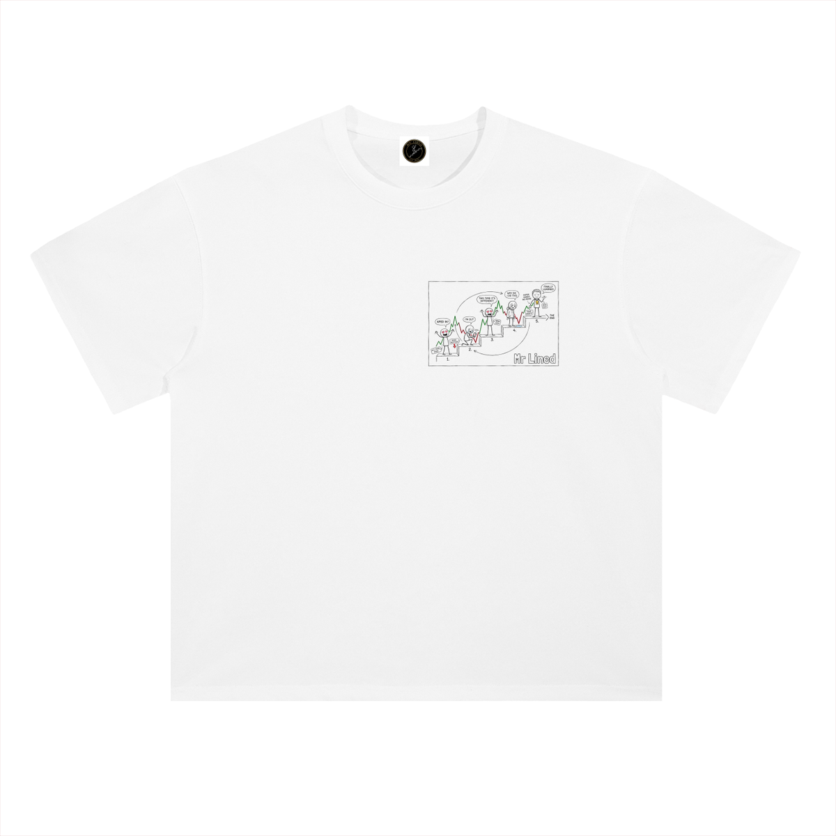 Binance T-Shirt — CZ Timeline, Still #1 —  — Mr. Lined