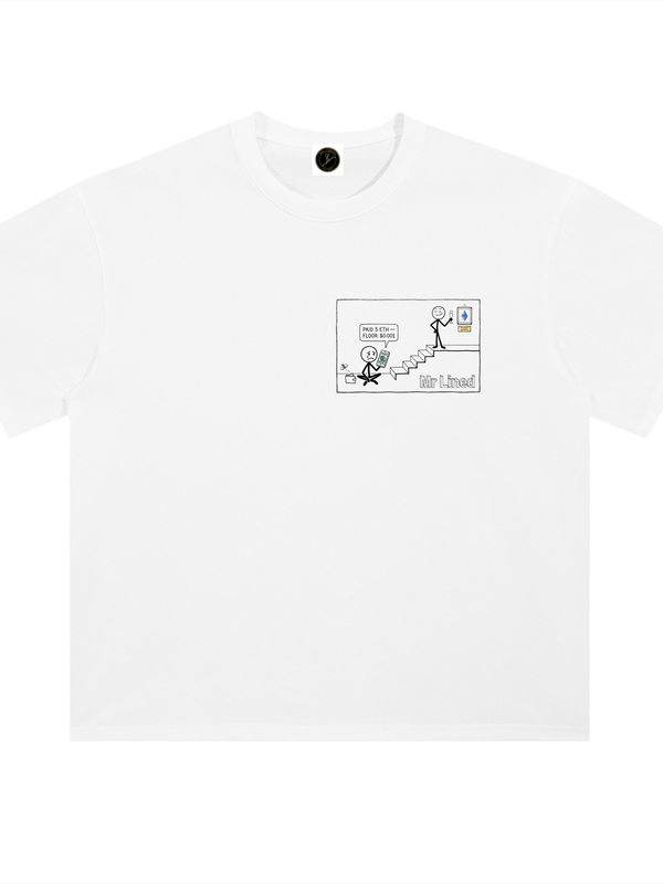Ethereum T-Shirt — The Merge, Everybody Climbs — Mr. Lined crypto streetwear