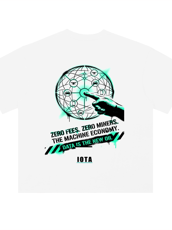 IOTA T-Shirt — The Machine Economy — Mr. Lined crypto streetwear