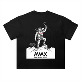 Avalanche AVAX Snow Never Sticks T-Shirt — Mountain Climber Dark Variant