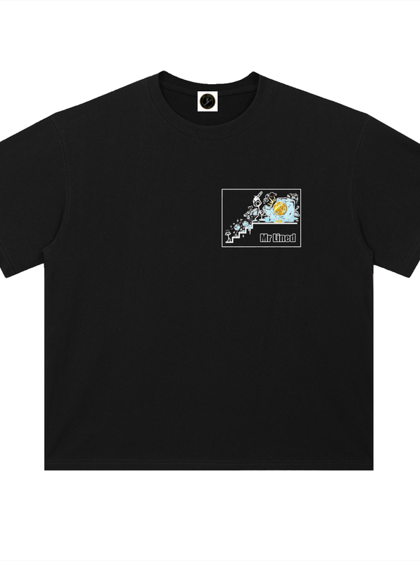 Bitcoin T-Shirt — Genesis Block 0 — Mr. Lined crypto streetwear