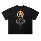 Dogecoin This Is A Revolution T-Shirt — Doge In Beret Dark Variant