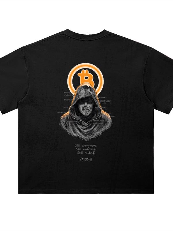 Dogecoin This Is A Revolution T-Shirt — Doge In Beret Dark Variant — Mr. Lined crypto streetwear