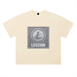 Litecoin T-Shirt — Silver Patch Logo
