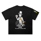 BNB The House Always Wins T-Shirt — Top Hat Magician Dark Variant