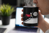 Crypto Mug — HODL Hero Red Cape Stickman