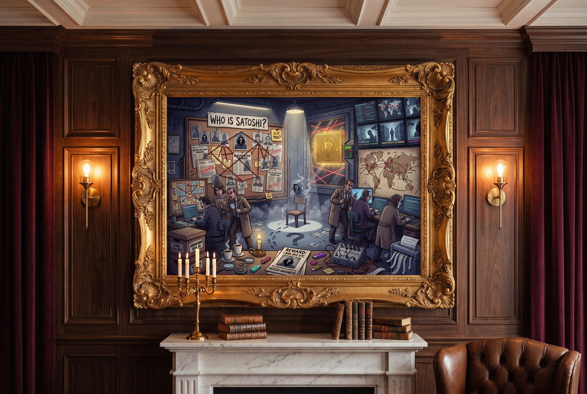 Crypto Jigsaw Puzzle — Mystery of Satoshi —  — Mr. Lined