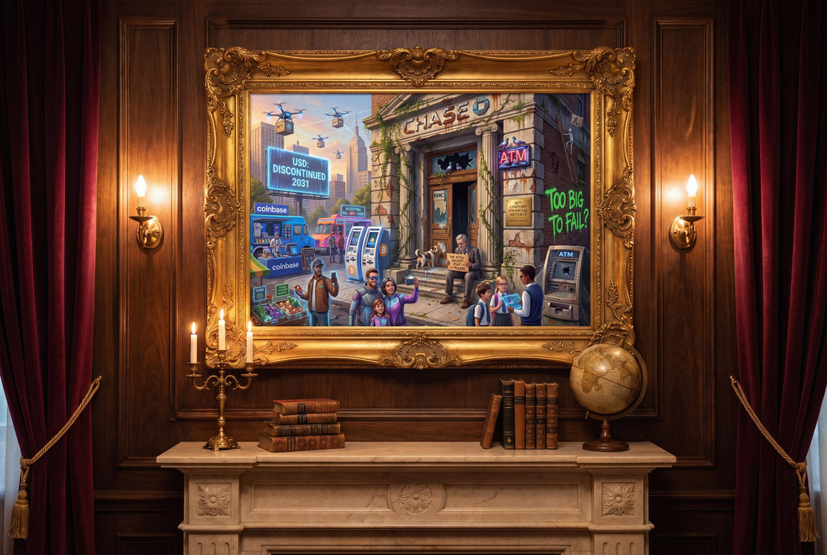 Crypto Jigsaw Puzzle — The Great Bank Run —  — Mr. Lined