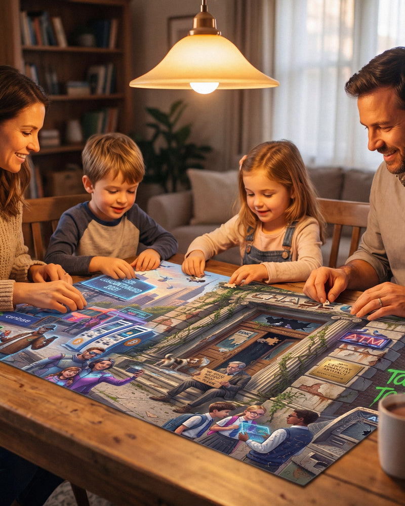 Crypto Jigsaw Puzzle — The Great Bank Run